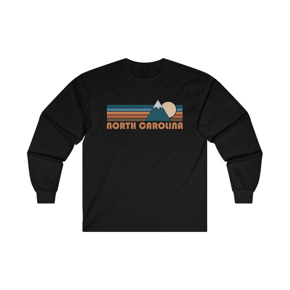 North Carolina Long Sleeve Shirt - Retro Unisex North Carolina Long Sleeve Tee