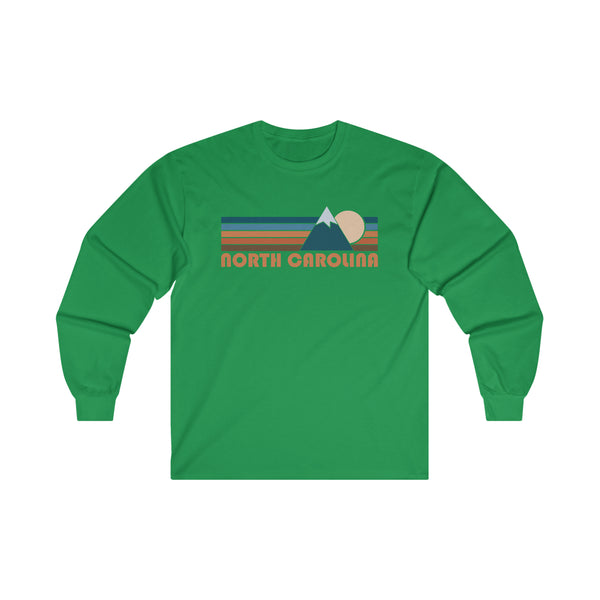 North Carolina Long Sleeve Shirt - Retro Unisex North Carolina Long Sleeve Tee