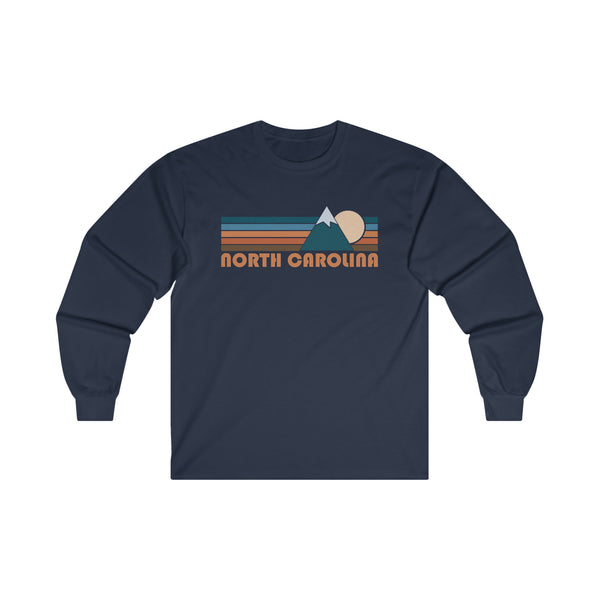 North Carolina Long Sleeve Shirt - Retro Unisex North Carolina Long Sleeve Tee