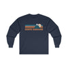 North Carolina Long Sleeve Shirt - Retro Unisex North Carolina Long Sleeve Tee