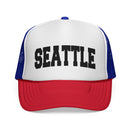 Seattle, Washington Collegiate Style Trucker Hat-1