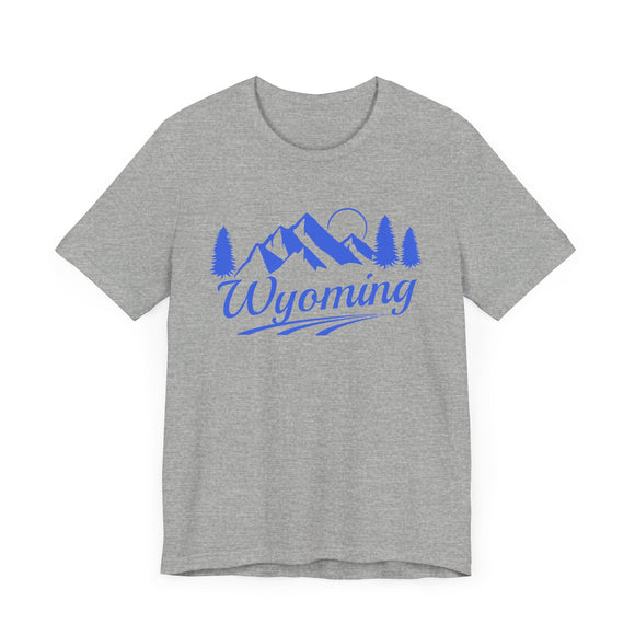 Wyoming T-Shirt - Retro Mountain Unisex Wyoming Shirt