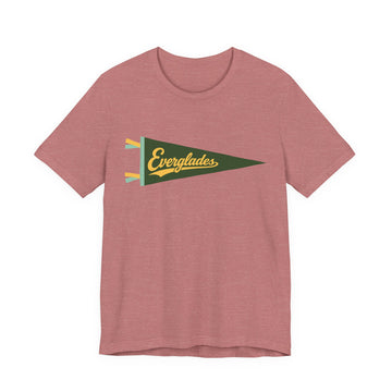 Buy heather-mauve Everglades National Park Pennant T-Shirt — Vintage Camp Flag Tee