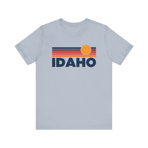 Idaho T-Shirt Retro Sun Ombre Unisex Tee, Vintage Idaho Tee, Mountain Sun Tee, Idaho Souvenir Shirt