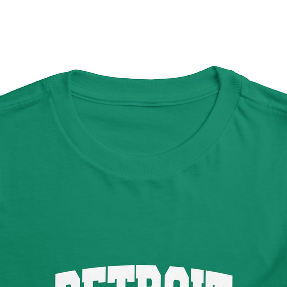 Detroit, Michigan Toddler Graphic Tee - Kids Detroit Vacation T-Shirt