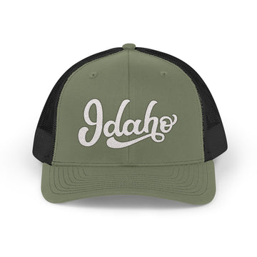 Buy loden-black Idaho Snapback Trucker Cap - Embroidered Idaho Hat