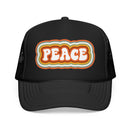 Retro Peace Trucker Hat Boho-2