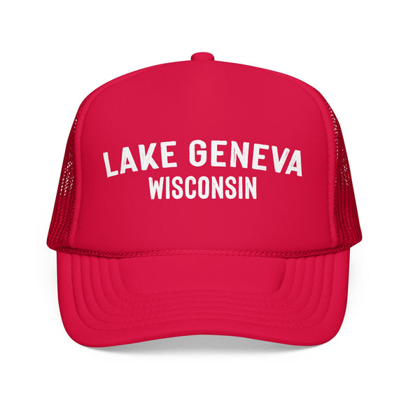 Lake Geneva, Wisconsin Trucker Hat - Foam Lake Geneva Cap