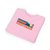California Toddler Sweatshirt - Retro Mountain California Toddler Crewneck Sweatshirt