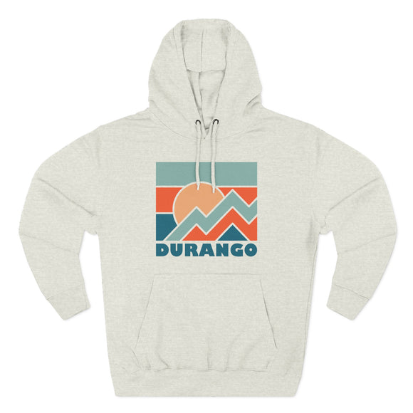 Durango, Colorado Hoodie - Retro Mountain Unisex Sweatshirt