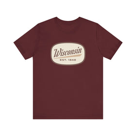 Wisconsin T-Shirt - Retro Unisex Wisconsin Shirt