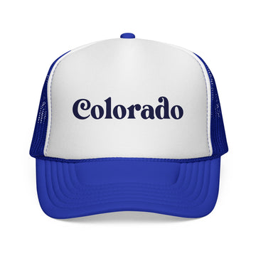 Buy royal Colorado Retro Mountains Trucker Hat