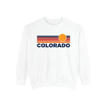 Colorado Sunset Stripes Sweatshirt | Comfort Colors - 100% Cotton - 0