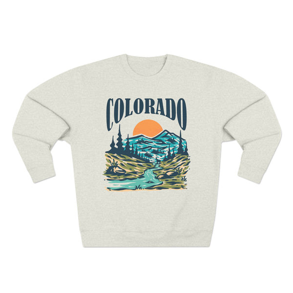 Premium Colorado Sweatshirt - Unisex Mountain Sweatshirt