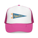 Indiana Dunes National Park Pennant Trucker Hat — Vintage Foam Mesh Cap-5