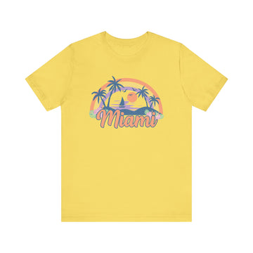 Miami, Florida T-Shirt - Retro Beach Unisex Miami Shirt - 0