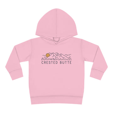 Buy pink Crested Butte, Colorado Toddler Hoodie - Unisex Crested Butte Toddler Sweatshirt