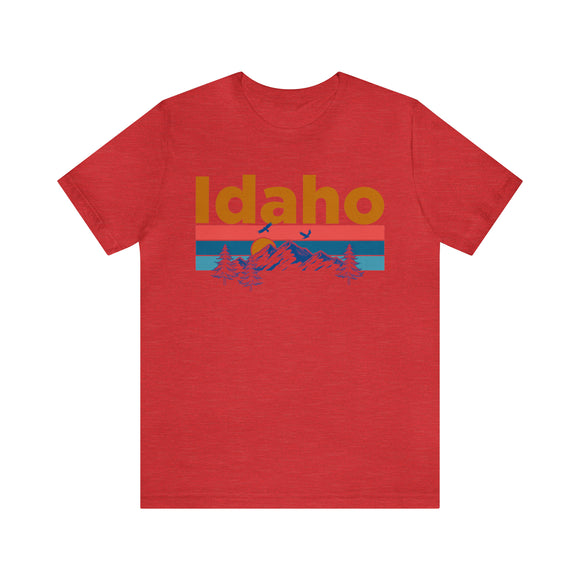 Idaho T-Shirt - Mountain Sunset Unisex Idaho Shirt