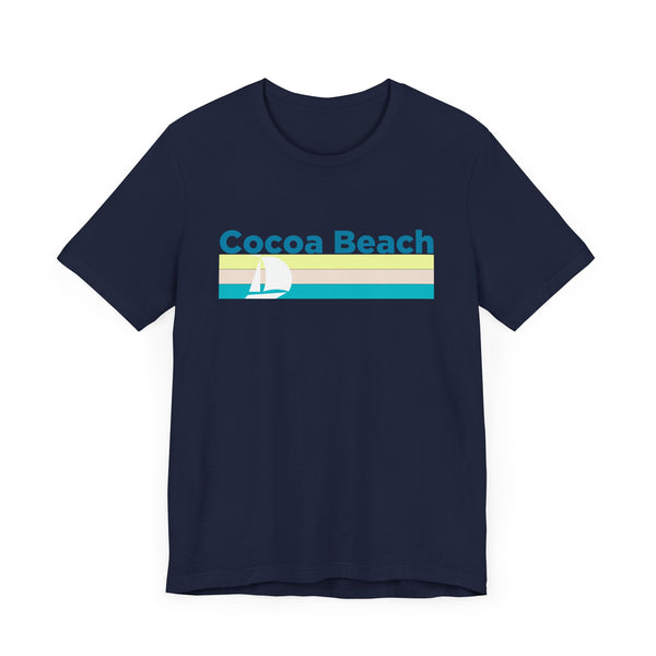 Cocoa Beach, Florida T Shirt - Sailboat Graphic Tee