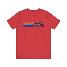 Buy heather-red The Florida Keys T Shirt - Retro Jetski PWC Graphic The Florida Keys Tee