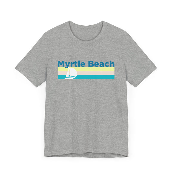 Myrtle Beach, South Carolina T Shirt - Sailboat Graphic Tee