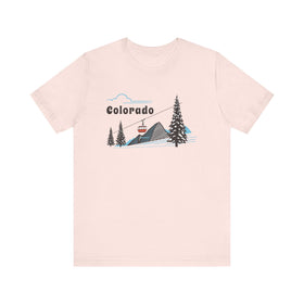 Colorado T-Shirt Retro - Adult Unisex Ski Mountain Gondola Colorado T Shirt