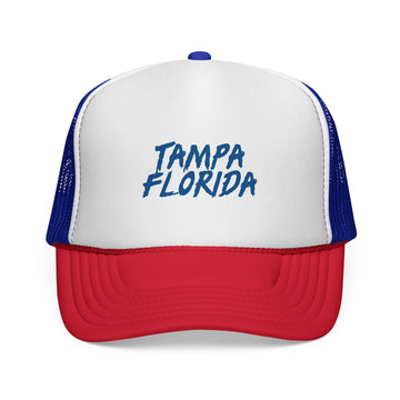 Buy blue-red Tampa Trucker Cap | Florida Hat
