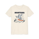 Montana Yeti Snowboard Youth Tee - Kids Skiing Shirt-1