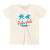 Savannah, Georgia Youth Shirt - Retro Palm Tree Savannah Kid's T-Shirt