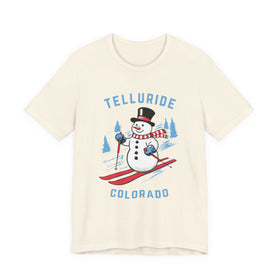 Telluride, Colorado T Shirt - Ski Snowman Graphic Tee - 0