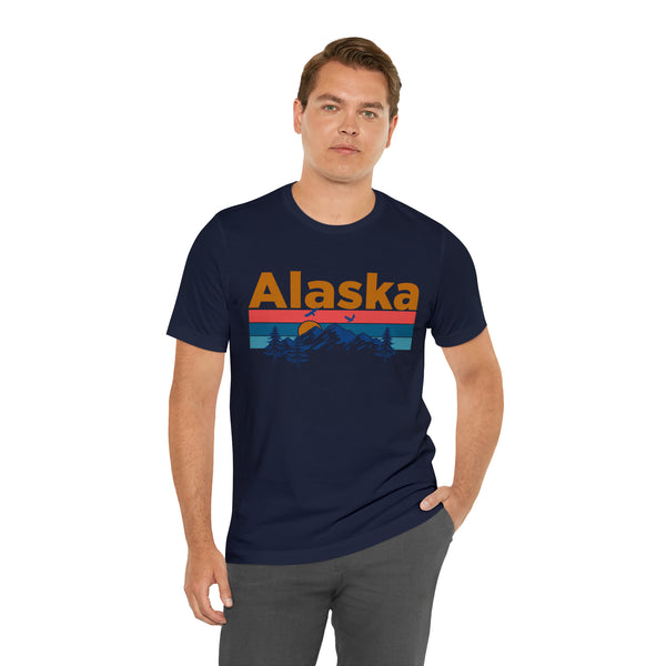 Alaska T-Shirt - Mountain Sunset Unisex Alaska Shirt
