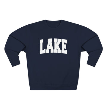 Buy navy Premium Lake Retro Graphic Sweatshirt