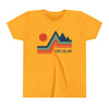Fort Collins, Colorado Youth Shirt - Retro Mountain Fort Collins Kid's T-Shirt