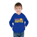Seattle, Washington Toddler Hoodie - Retro Sunrise Unisex Seattle Toddler Sweatshirt-8