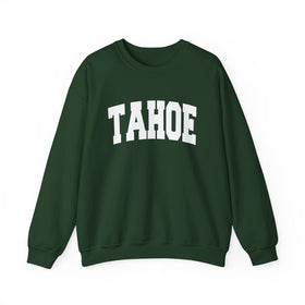 Buy forest-green Lake Tahoe, California Sweatshirt - Unisex Graphic Crewneck