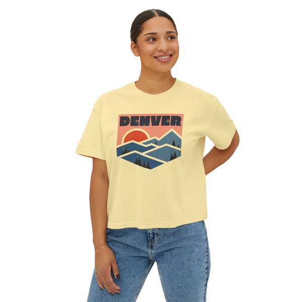 Women's Denver, Colorado Boxy Graphic Tee - Slightly Cropped