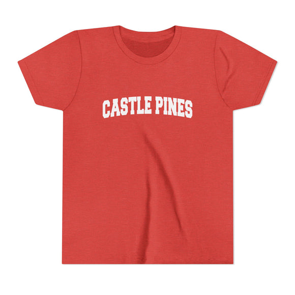 Castle Pine, Colorado Youth Graphic Tee - Kids Castle Pine T Shirt