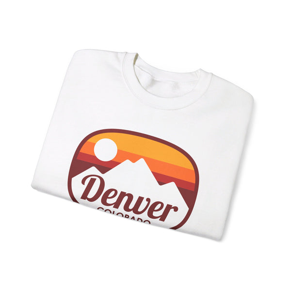 Denver, Colorado Sweatshirt - Unisex Retro Ombre Crewneck Denver Sweatshirt