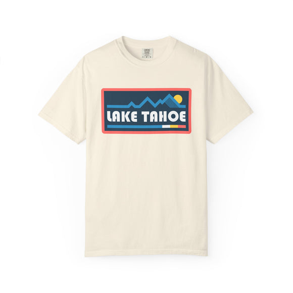 Lake Tahoe, California Graphic Tee, Comfort Colors Retro Mountain Unisex Lake Tahoe T shirt