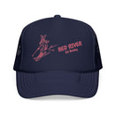 Red River, New Mexico Ski Bunny Foam Trucker Hat-3