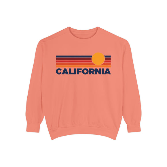 California Sunset Stripes Sweatshirt | Comfort Colors - 100% Cotton