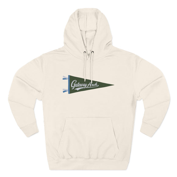 Premium Gateway Arch National Park Fleece Hoodie