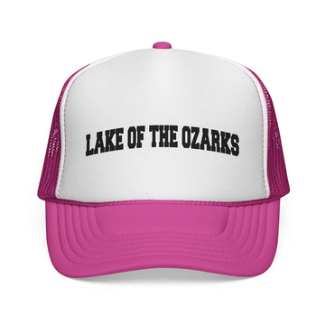 Buy pink Lake of the Ozarks, Missouri Collegiate Style Trucker Hat