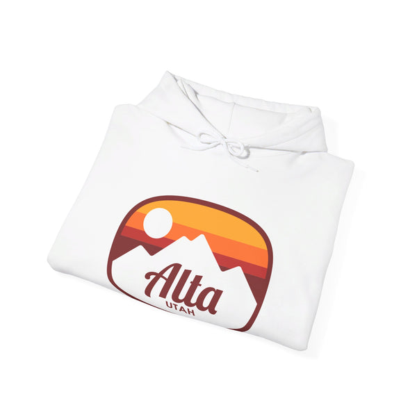 Alta, Utah Hoodie - Retro Ombre Unisex Alta Hoodie Sweatshirt