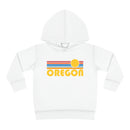 Oregon Toddler Hoodie - Retro Sunrise Unisex Oregon Toddler Sweatshirt-5