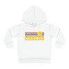 Oregon Toddler Hoodie - Retro Sunrise Unisex Oregon Toddler Sweatshirt