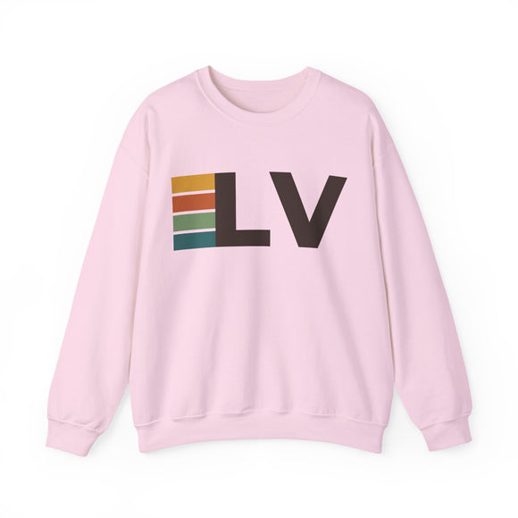Las Vegas, Nevada LV Retro Stripe Sweatshirt