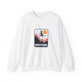 Montana Sweatshirt - Unisex Snow Ski Jump Montana Sweatshirt