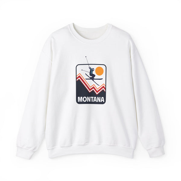 Montana Sweatshirt - Unisex Snow Ski Jump Montana Sweatshirt