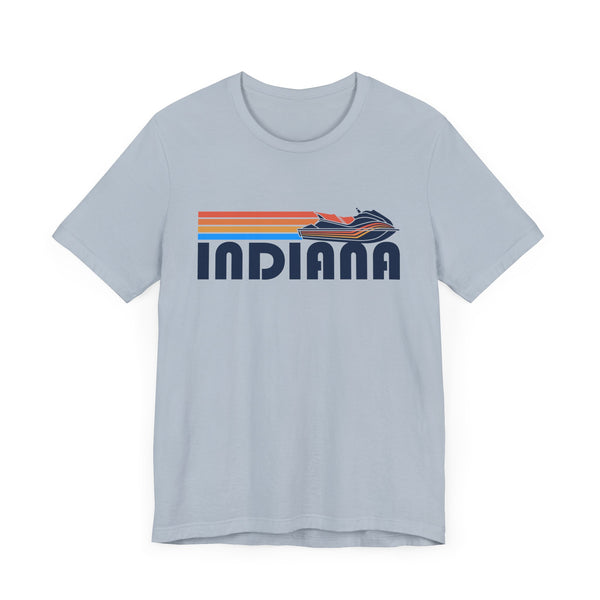 Indiana T Shirt - Retro Jetski PWC Graphic Indiana Tee